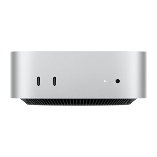 Apple Mac mini Desktop-Computer mit M4 Pro Chip mit 12 Core CPU und 16 Core GPU: 24 GB gemeinsamer Arbeitsspeicher, 512 GB SSD Speicher, Gigabit Ethernet. Funktioniert mit iPhone/iPad