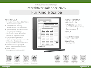 Kalender 2026 Kindle Scribe